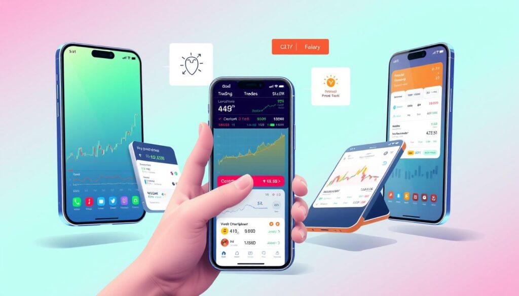 تطبيقات الهاتف المحمول للتداول